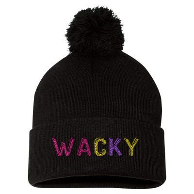 Wacky Clothes For Mismatch Day Pom Pom 12in Knit Beanie