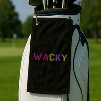Wacky Clothes For Mismatch Day Golf Towel