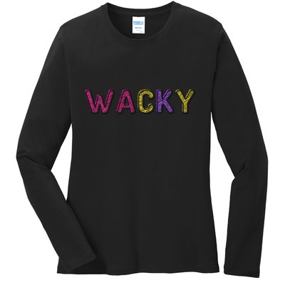 Wacky Clothes For Mismatch Day Ladies Long Sleeve Shirt