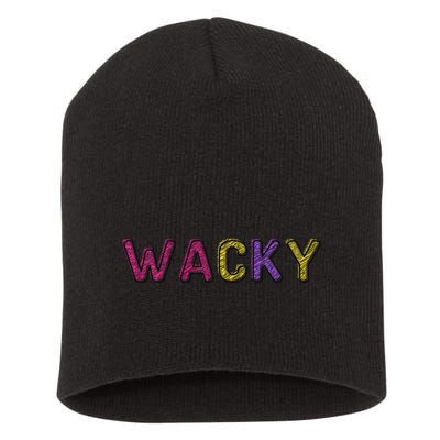 Wacky Clothes For Mismatch Day Short Acrylic Beanie
