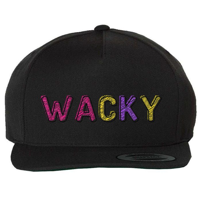 Wacky Clothes For Mismatch Day Wool Snapback Cap