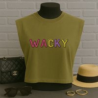Wacky Clothes For Mismatch Day Garment-Dyed Women's Muscle Tee