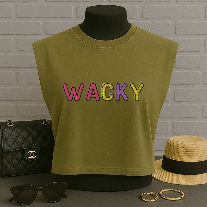 Wacky Clothes For Mismatch Day Garment-Dyed Women's Muscle Tee