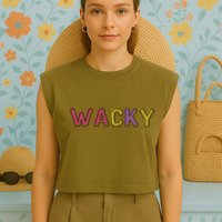 Wacky Clothes For Mismatch Day Garment-Dyed Women's Muscle Tee