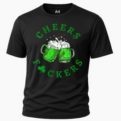 Womens Cheers Fuckers St Patricks Day Men Women Beer Drinking Mugs Performance Shirt