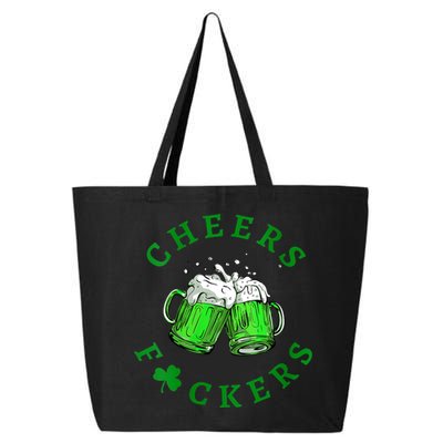 Womens Cheers Fuckers St Patricks Day Men Women Beer Drinking Mugs 25L Jumbo Tote
