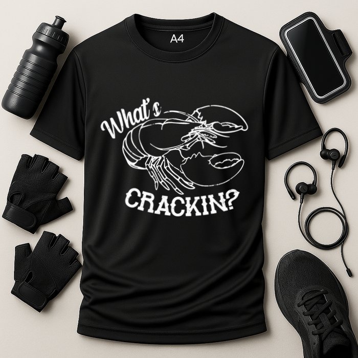 Whats Crackin Funny Lobster Performance Shirt
