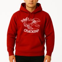 Whats Crackin Funny Lobster Hoodie