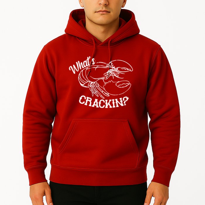 Whats Crackin Funny Lobster Hoodie