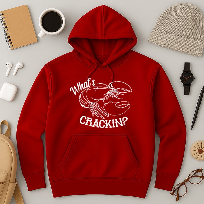 Whats Crackin Funny Lobster Hoodie