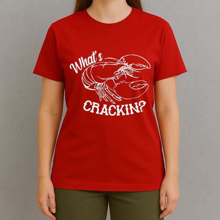 Whats Crackin Funny Lobster T-Shirt