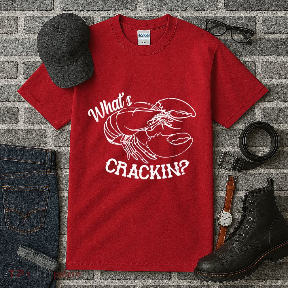 Whats Crackin Funny Lobster Tall T-Shirt