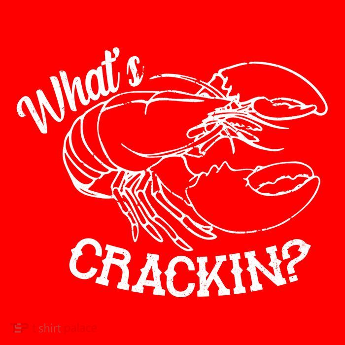Whats Crackin Funny Lobster Button