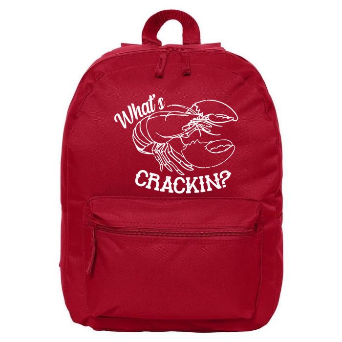 Whats Crackin Funny Lobster 16 in Basic Backpack