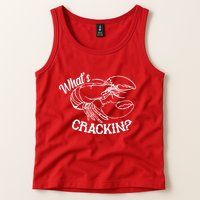 Whats Crackin Funny Lobster Tank Top