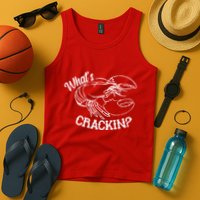 Whats Crackin Funny Lobster Tank Top