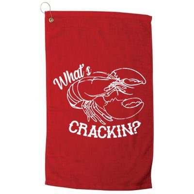 Whats Crackin Funny Lobster Golf Towel