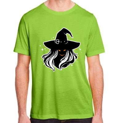 Witch Creepy Face Halloween Art Design Costume Gift Adult ChromaSoft Performance T-Shirt