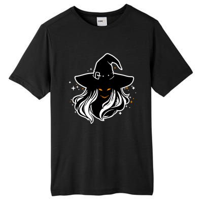 Witch Creepy Face Halloween Art Design Costume Gift Tall Fusion ChromaSoft Performance T-Shirt