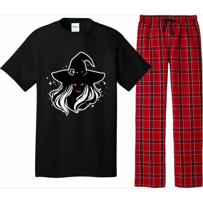 Witch Creepy Face Halloween Art Design Costume Gift Pajama Set