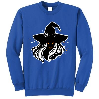 Witch Creepy Face Halloween Art Design Costume Gift Sweatshirt