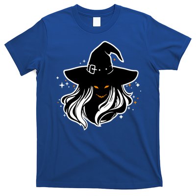 Witch Creepy Face Halloween Art Design Costume Gift T-Shirt