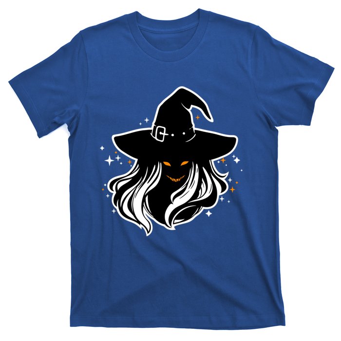 Witch Creepy Face Halloween Art Design Costume Gift T-Shirt