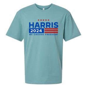 We Choose Freedom Vote Kamala Harris For President 2024 Sueded Cloud Jersey T-Shirt