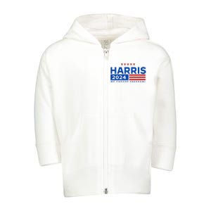 We Choose Freedom Vote Kamala Harris For President 2024 Toddler Zip Fleece Hoodie