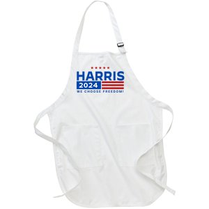 We Choose Freedom Vote Kamala Harris For President 2024 Full-Length Apron With Pockets