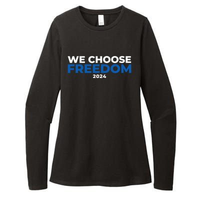 We Choose Freedom Kamala Harris Womens CVC Long Sleeve Shirt