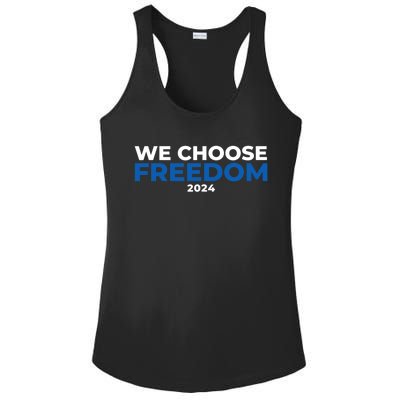 We Choose Freedom Kamala Harris Ladies PosiCharge Competitor Racerback Tank