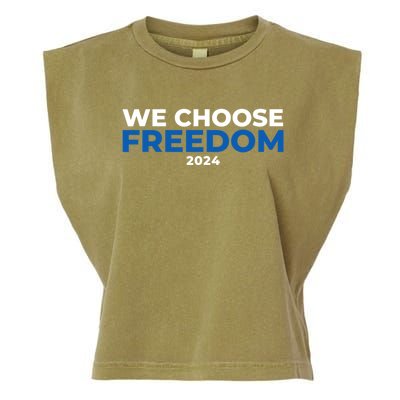 We Choose Freedom Kamala Harris Garment-Dyed Women's Muscle Tee