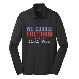 We Choose Freedom Silk Touch Performance Long Sleeve Polo