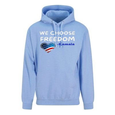 We Choose Freedom Kamala Harris Gift Unisex Surf Hoodie