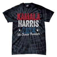 We Choose Freedom Kamala Harris Tie-Dye T-Shirt