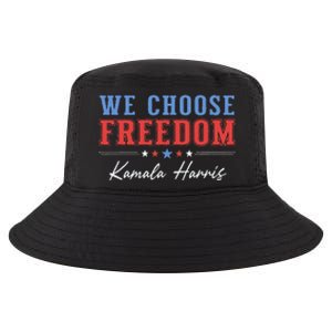 We Choose Freedom Kamala Harris Cool Comfort Performance Bucket Hat