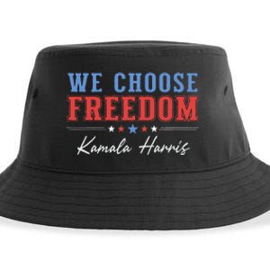 We Choose Freedom Kamala Harris Sustainable Bucket Hat