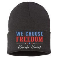 We Choose Freedom Kamala Harris Sustainable Knit Beanie