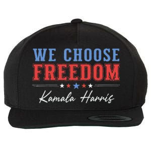 We Choose Freedom Kamala Harris Wool Snapback Cap