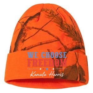 We Choose Freedom Kamala Harris Kati Licensed 12" Camo Beanie