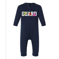 Winter Color Guard Flag Infant Fleece One Piece