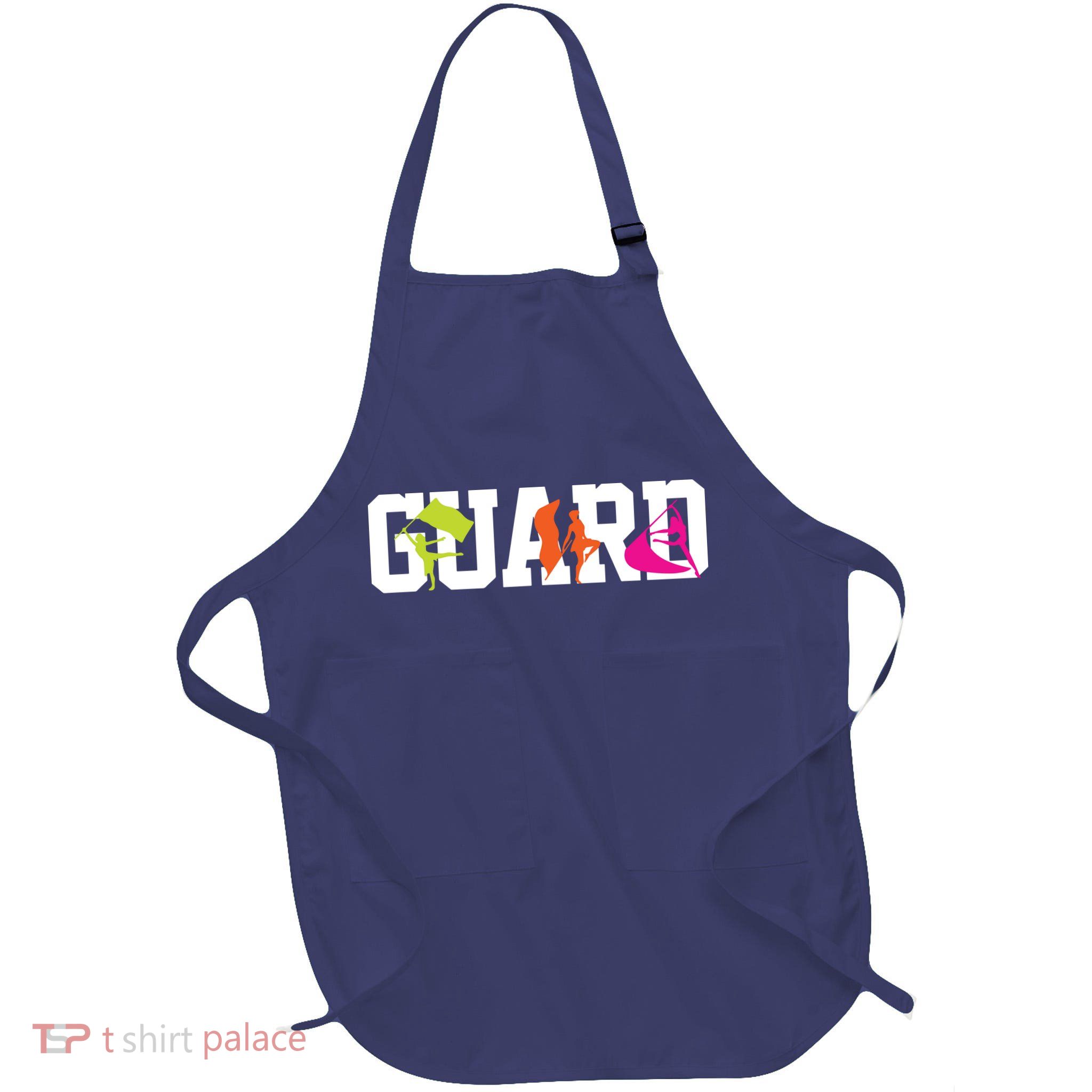 Winter Color Guard Flag Full-Length Apron With Pockets