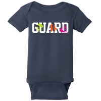 Winter Color Guard Flag Baby Bodysuit