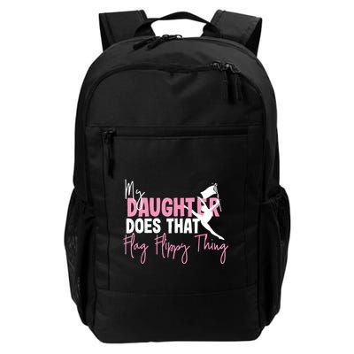 Winter Color Guard Mom Dad My Daughter Does That Flag Backpack