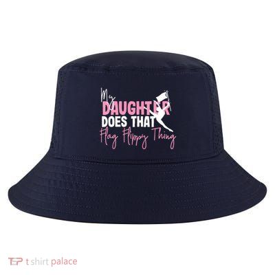 Winter Color Guard Mom Dad My Daughter Does That Flag Cool Comfort Performance Bucket Hat