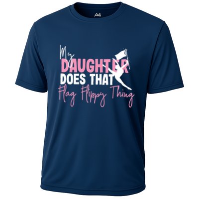 Winter Color Guard Mom Dad My Daughter Does That Flag Performance Shirt