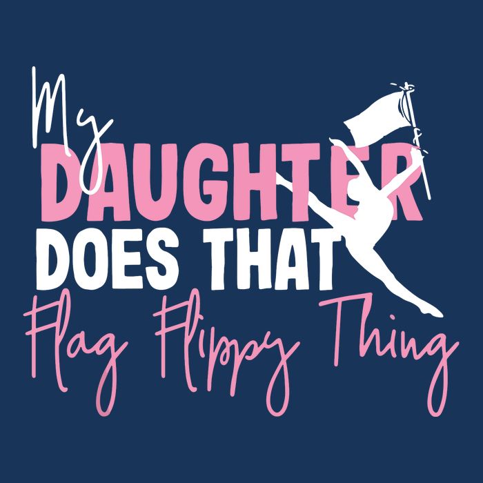 Winter Color Guard Mom Dad My Daughter Does That Flag Flatbill Hat