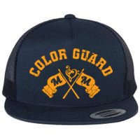 Womens Color Guard Mom Apparel For Women Colorguard Gift Flat Bill Trucker Hat