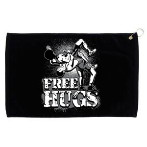 Wrestling Cool Gift Free Hugs Cool Gift Gift Grommeted Golf Towel